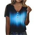 thumbnail image 1 of Birdeem Mode Femme T-Shirt Décontracté à Manches Courtes Col en V Imprimé Amour, 1 of 6