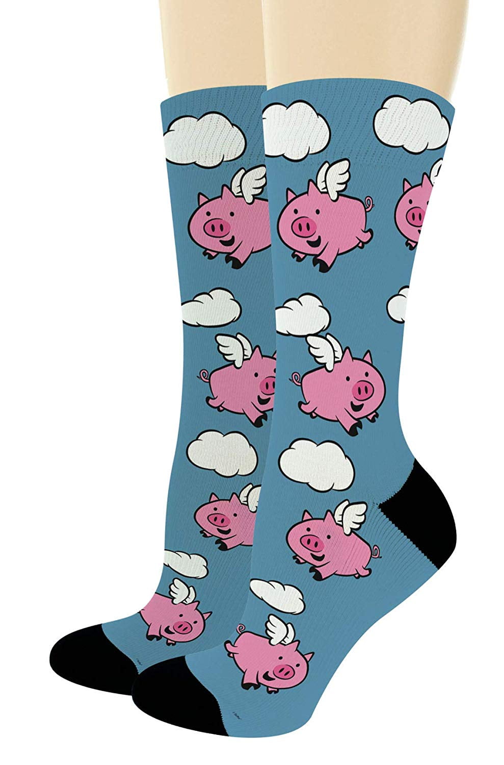 Clothing Socks Unisex Novelty Socks When Pigs Fly Socks Pig Themed