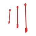thumbnail image 3 of Flexible Silicone Spatula Set, Mini Jar Scraper Narrow Head Long Handle, for Retrieving Every Drop from Bottles and Jars, Safe Material Food Grade Silicone, Easy Cleaning (3pcs), 3 of 8