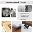 thumbnail image 6 of ZHONGYUTONG Lion and Lioness Wall Art Black and White Lion Picture Wildlife Painting Animal Canvas Artwork Modern Home Living Room Wall Decor Frame (16.00" x 24.00"), 6 of 6