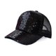 thumbnail image 4 of CaiYueKe Sparkle Baseball Cap Adjustable Mesh Back Glitter Sequin Sun Hat Playful Shiny Sporty Outdoor Party Fun Unisex Fashion Sport Hat Accessory Gift, 4 of 6