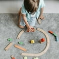 thumbnail image 5 of Raindrops Khaki Wood Train Track 2Pcs S-Shaped Tracks for School Activity, 5 of 5