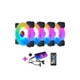 thumbnail image 1 of Ventilador de chasis RGB ajustable Ventilador de caja de alto flujo de aire Ventilador de refrigeración de chasis luminoso de marco completo con Juegos de teclado y mouse para computadora No. 4, 1 of 1
