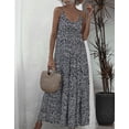 thumbnail image 3 of Summer Dresses For Women 2022 Spaghetti Strap Womens Dresses Floral Print Maxi Dress Alsol Lamesa, 3 of 6