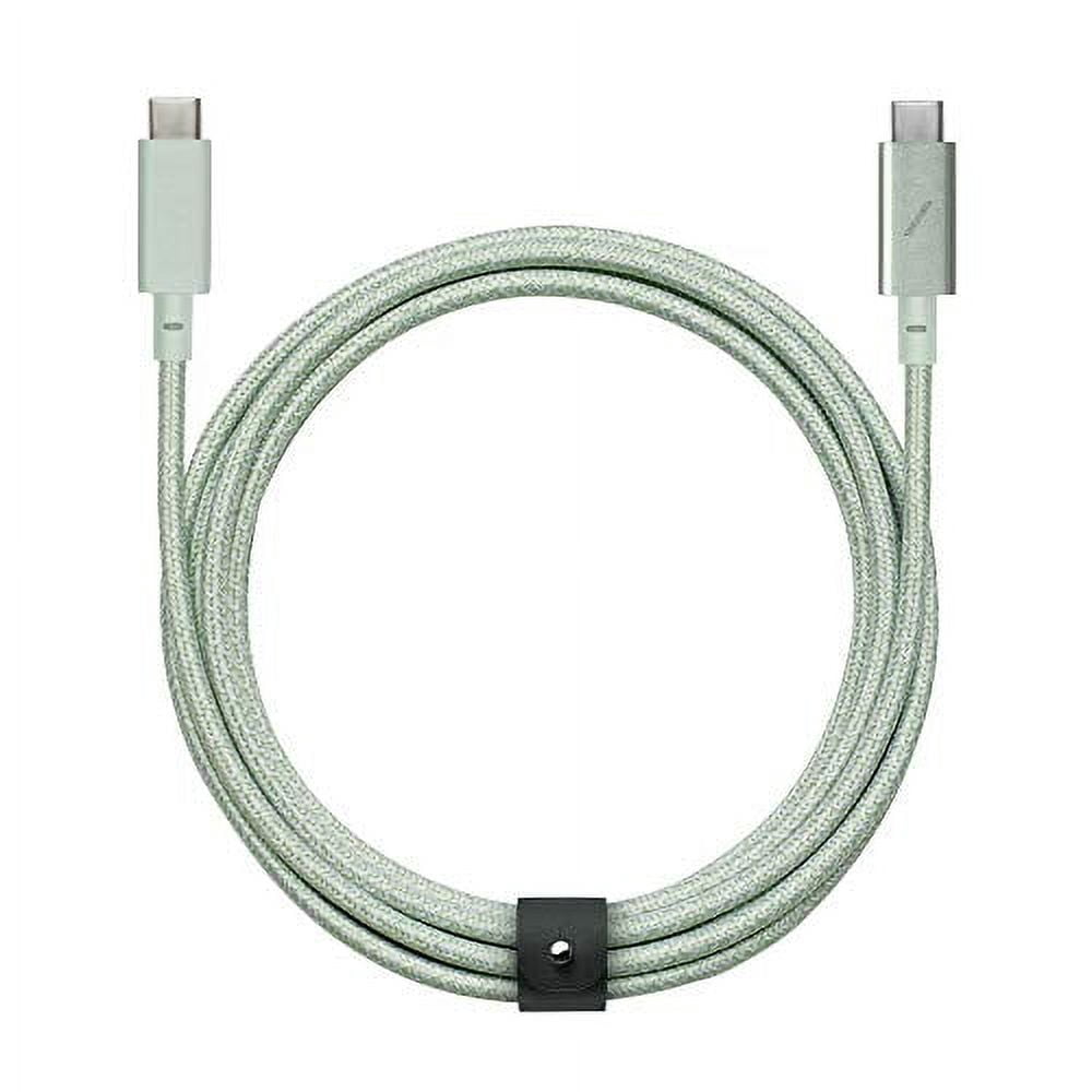 Native Union Belt Cable Pro - 100W USB Type C - 8ft Ultra-Strong Charging Cable for Laptop (Sage)