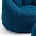 thumbnail image 3 of PORKISS Oversized Bean Bag Chair with Ottoman, Memory Foam Super Soft Lazy Couch for Adults Teens Kids, Microfiber Blue, 3 of 11