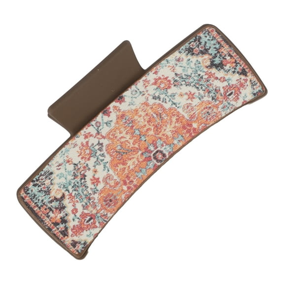 1 Pc Fashion Grace Painting Hair Clips for Women 3.94"x1.97"x1.77" Orange Deep Brown