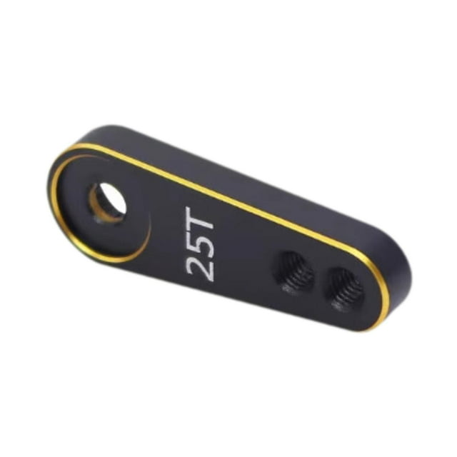 Brazo servo de 25T, brazo de dirección, control remoto, piezas de repuesto para coche, reemplazo y actualización Oro negro