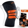 thumbnail image 1 of 2PCS - Rodillera Deportiva de Compresión con Almohadilla de Gel para Rótula y Estabilizadores Laterales, Rodillera Hyperz (PAR), 1 of 6