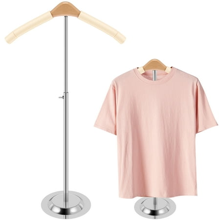 T Shirt Display Stand 40-70cm Height Adjustable Shoulder Stand Shirt Rack Flexible Stable Garment Coat Holder Multipurpose Hanging Clothing Display Rack for Clothing Coat Sweater Jacket