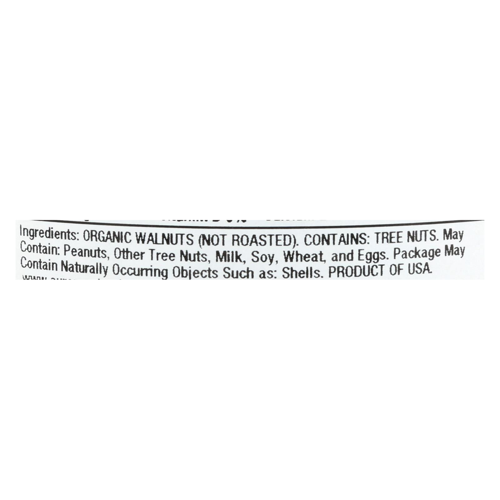 Aurora Natural Products - Organic Raw Walnuts - Case of 12 - 7 oz.