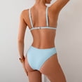 thumbnail image 5 of CONZONE Womens Bikini Sets 2 Peice Swimsuits for Women High Waisted Solid Color Lightweight Summer Beach Bathing Suits, 5 of 5