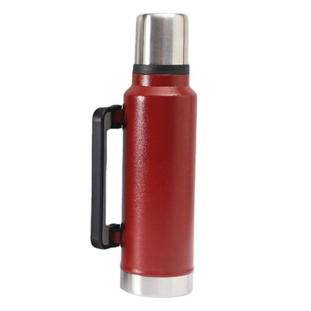 

Wlrmn Vacuum Stainless Steel Insulated Cup Reusable Mug 47.3Oz /64.2Oz（1.4L/1.9L） Multi-Functional Flask Hot & Cold Stainless Steel Wide Mouth Bottle Long Lasting Insulation For Camping