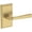 Lifetime Satin Brass, variant on Baldwin Pv.Kin.R.Hfr Kingvale Privacy Door Lever Set - Brass