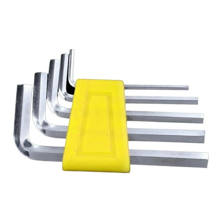 

5 Pieces Hex Key Set Hexagon Key Wrench Hex Spanner Wrench Metal Portable Hand Tools Compact L Shaped Hexagonal Wrench for Cars Motorcycle