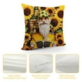 thumbnail image 4 of Creowell Sunflower Pillow Covers Rustic Flower Market Farmhouse Truck Sunflower Bee Gnomes Home eocr Throw Pillow Case Cushion Cover Spring Summer Decorations 12x12in, 4 of 5