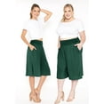 thumbnail image 2 of Stretch Is Comfort Women's and Plus Size Stretch (Rayon) Cropped Gaucho with Pockets| Small- 5x, 2 of 6
