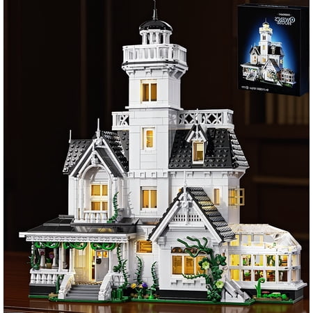 1877 Victorian House Building Blocks Set with LED Light, Architecture Model Kit for Adults Home Decor
