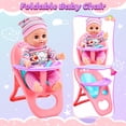 thumbnail image 6 of JoyStone Baby Play Set with 12.5" Doll, Crib, High Chair, 41 Pcs Accessories & 2 Outfits, Pretend Play Toys for Girls Toddlers, 6 of 8
