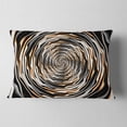 thumbnail image 2 of Designart Fractal Rotating Abstract Design - Abstract Throw Pillow - 12x20, 2 of 5