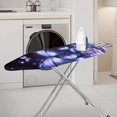 thumbnail image 2 of FKELYI Polyester Ironing Board Cover Heat Resistant Iron Padding Cover Home Accessories Iron Product for Home Clothing Shop, Gradient Butterfly Purple Print, L, 2 of 5