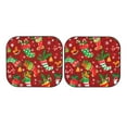 thumbnail image 7 of Bingfone X-Mas And New Year Print 2-Piece Sun Shade Front Windshield - Foldable Car Front Window Sunshades For Most Sedans Suv Truck - Large, 7 of 7