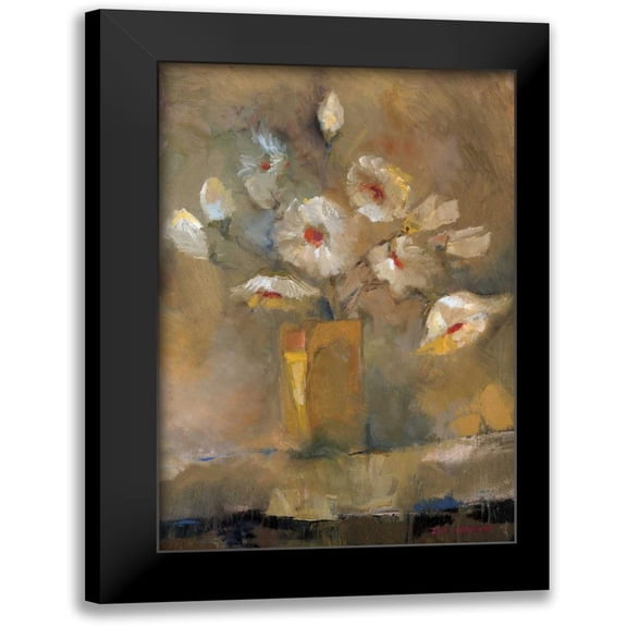 Kammar, Zipi 11x14 Black Modern Framed Museum Art Print Titled - Flowers in Spring