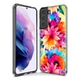 thumbnail image 3 of MUNDAZE Samsung Galaxy Note 10 Plus Shockproof Clear Hybrid Protective Phone Case Watercolor Paint Summer Rainbow Flowers Cover, 3 of 5