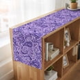 thumbnail image 6 of Table Runners 72 Inches Long Dress Scarves, Vintage Purple Farmhouse Kitchen Table Runner, Coffee Tablerunners, Retro Botanical Abstract Art 13x72 Inch, 6 of 9