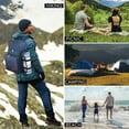 thumbnail image 5 of Picnic Backpack for Camping, Picnic Basket for 4 with Insulated Cooler Bag and Bottle Pouch, Picnic Bag with Lightweight Blanket and Cutlery Set for Family, Couples and Hiking, 5 of 6