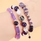thumbnail image 3 of Pulseras de amatista para mujer, pulsera de piedras naturales, cristales de sandía, ópalo, joya elástica, regalo para mujer, 3 of 7