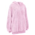 thumbnail image 5 of Womens Oversized Warm Double Fuzzy Hoodies Casual Loose Pullover Hooded Sweatshirt Outwear, 5 of 9