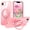 Pink, variant on Case for iPhone 16e Magnetic Ring Holder Bracket Slim Case, Rugged Shockproof Hybrid Military Grade Protection Cover for iPhone 16e, Compatible with Mag-Safe Wireless Charging, Purple