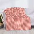 thumbnail image 3 of Naloa Houndstooth With Red And White Flannel Fleece Throw Blanket for Bed Couch, Thick Blanket - All Seasons Suitable for Women, Men and Kids-40"x30", 3 of 6