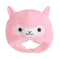 thumbnail image 1 of Sombrero de peluche de alpaca, novedoso gorro con capucha para actuaciones en el escenario, fiestas y selfies. Rosa, 1 of 7