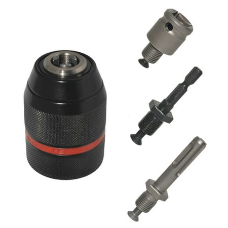 

AceMonster Multi Quick Change Keyless Chuck Keyless Hand Drill Chuck 1/2-20UNF Mount 1.5~13mm Self-tighten Drill Chuck for Multiple Purposes