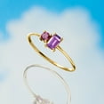 thumbnail image 3 of Pure Collection by Ross-Simons 0.20 Carat Amethyst and .10 Carat Rhodolite Garnet Ring in 14kt Yellow Gold, Women's, Adult, 3 of 6
