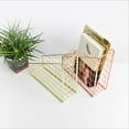 thumbnail image 5 of MRLESS Metal Wire Magazine Rack Desktop Organizer (Rose Gold), 5 of 6
