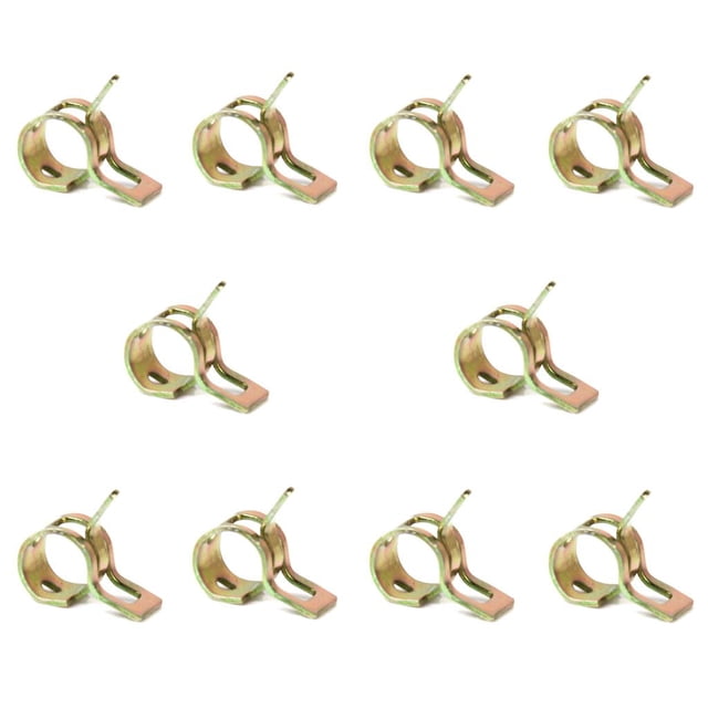 10x Pinza de Línea de Manguera de Tubería de Agua Tubo de Aire Abrazaderas 6 Mm