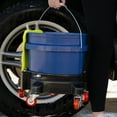 thumbnail image 2 of Auto Drive 12-inch Heavy Duty Plastic Garage Bucket Dolly, 5 Wheel with Lockable Casters, 2 of 13