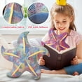 thumbnail image 4 of Vibrant Starfish Shaped Decorative Pillow Soft Plush Cushion for Home Decor, Kids' Room, Beach Theme, 18 Inch, 4 of 4