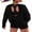 02-C-Black, variant on JWD Womens Open Back Long Sleeve Workout Top Loose Fit Crew Neck Thumb Hole Pullover Yoga Shirt Light Yellow L