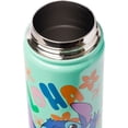 thumbnail image 4 of Silver Buffalo Disney Lilo and Stitch “Aloha” Stainless Steel Water Bottle with Swivel Handle Featuring Stitch, 20 Ounces, 4 of 7