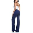 thumbnail image 5 of Utoimkio High Waisted Wide Leg Dress Pants for Women Casual Elastic Waist Loose Flowy Business Work Pants for Women, 5 of 6