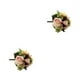 thumbnail image 3 of Ramo de flores artificiales Bewildely cabezas de Hortensia falsas rosas realistas decoración hogar, 3 of 6