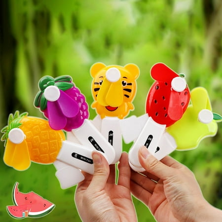 

Kuorak Baby Fan Toy Fruit Shape Eye-catching Colorful Cartoon Toddler Toys for Kids