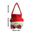 thumbnail image 3 of Tainini 11.8in Christmas Polyester Gift Doll Bags Santa Claus Snowman Bag for Christmas Candy Party Favors Holiday Wrapping Tainini, 3 of 6