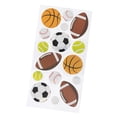 thumbnail image 4 of (4 pack) Sticko Classic Multicolor Popular Sports Balls Plastic Stickers, 16 Piece, 4 of 5