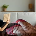 thumbnail image 3 of Cozy Soft Flannel Fleece Throw Blanket, Relaxing Home Photo with Cozy Socks and Slippers Blurred Flame Background, Cozy Plush for Indoor and Outdoor Use, 60" x 80", Multicolor, by Ambesonne, 3 of 5