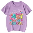 thumbnail image 3 of WOYY Big Girls Last Day of School Tshirt Letter Print Short Sleeve Loose Soft T Shirt, 3 of 3